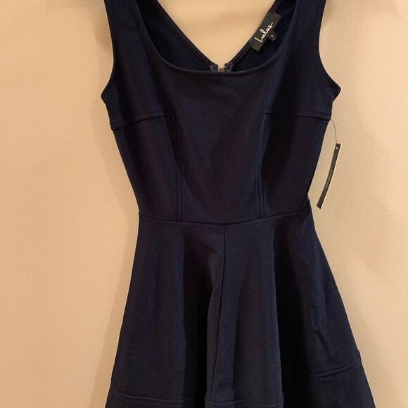 NWT Lulu’s Royal Blue Fit & Flare Dress - Picture 1 of 7